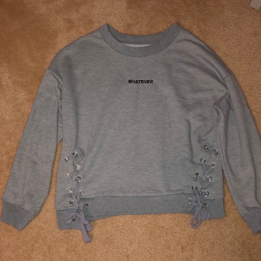 Long sleeve sweater “WHATEVER”